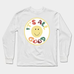 It's All Good Happy Patch Long Sleeve T-Shirt